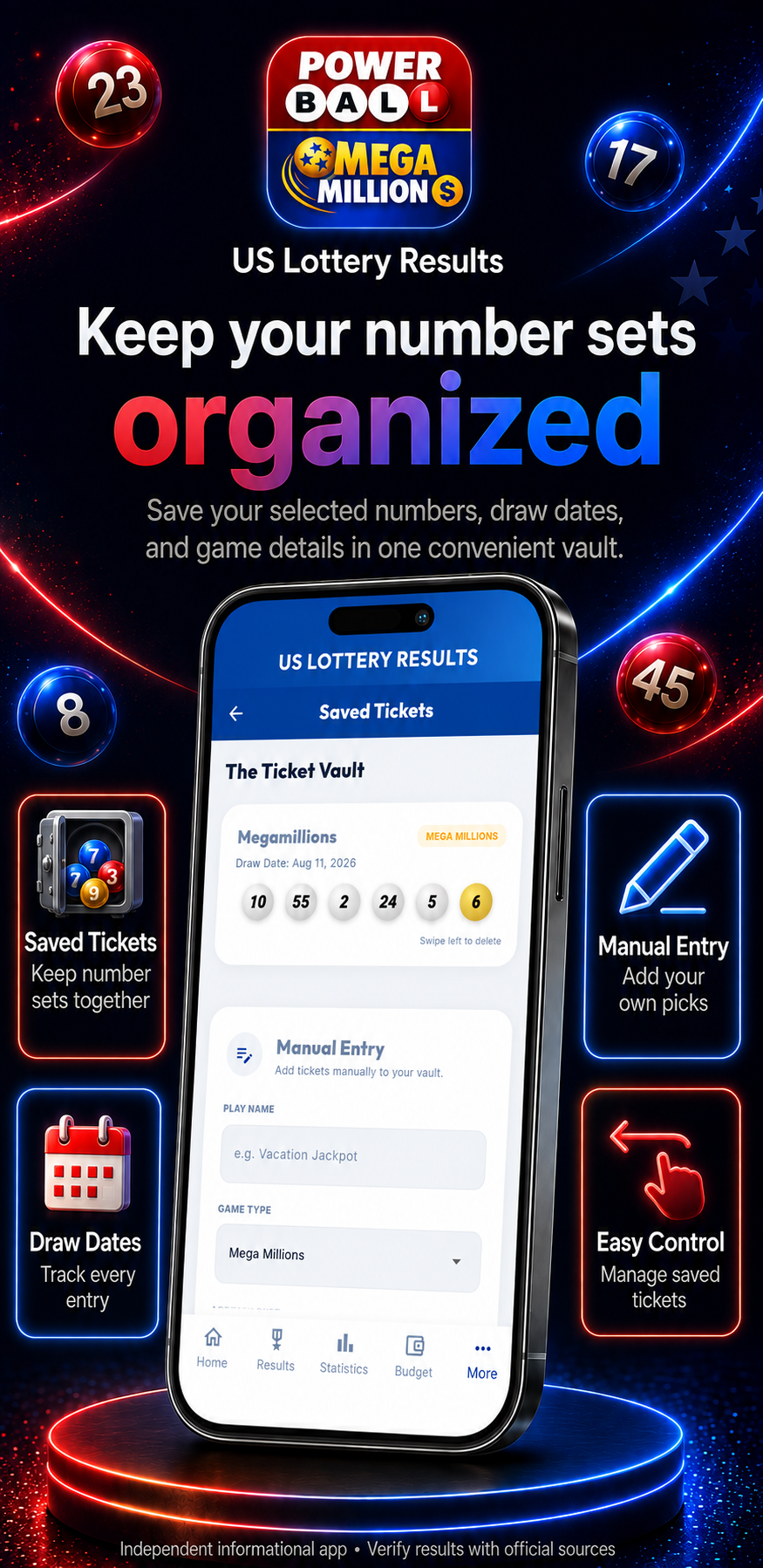 USA PB & MM Lottery Results screenshot 7